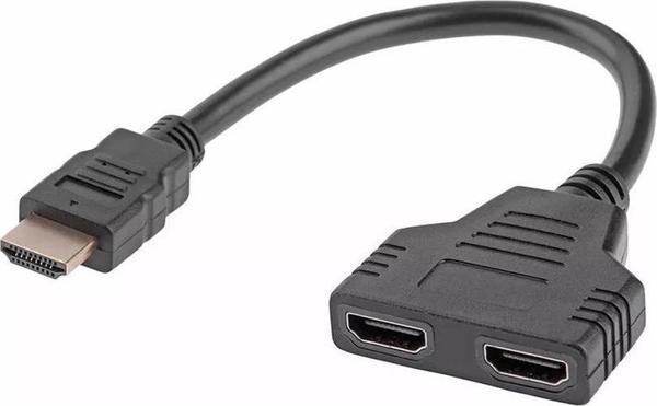 Narita NRT-4029 Hdmi Erkek-Hdmi Dişi X 2 Adaptör 30 Cm Kablo Çoklayıcı Splitter - Image 1