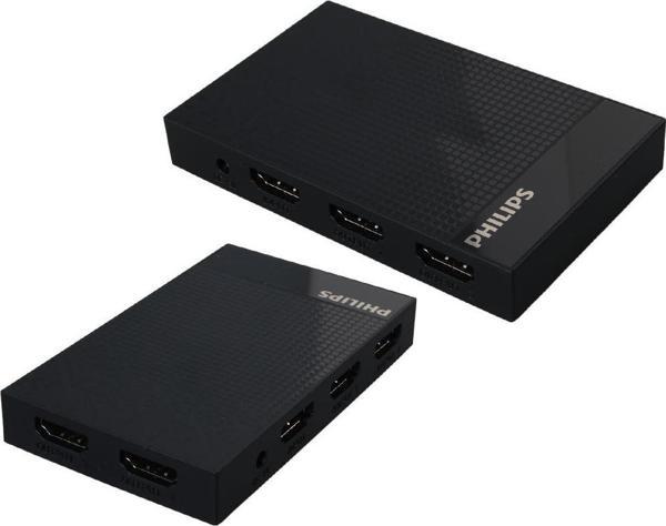 Philips SWV9023B/93  4K HDMI Splitter 1 Giriş - 4 Çıkış Ultra HD Görüntü Dağıtıcı - Image 1