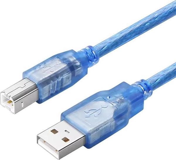 PowerMaster PM-3267 3 Metre Şeffaf Mavi USB 2.0 Yazıcı Kablosu - Image 1