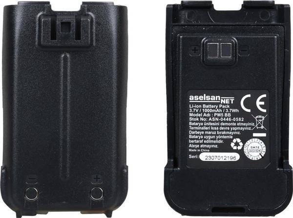 Aselsan A446C PM5BB LI-ON 3.7V 1000mAh Yedek Lityum Batarya Pili - Image 1