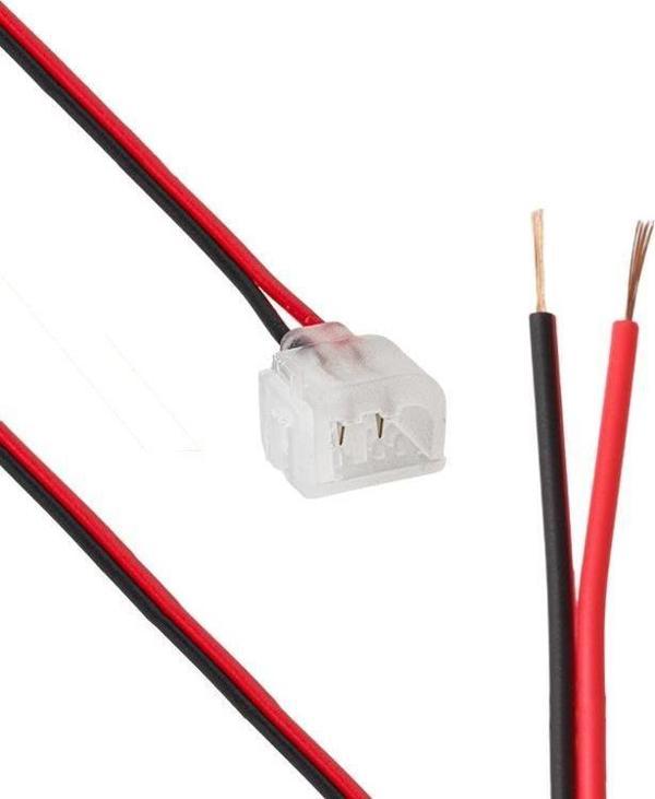PowerMaster PM-16735 2 Pin 6X12MM Tek Yönlü Iğneli Neon Soketi Konnektör Kablo 12 Volt Fişi Aparatı (15 CM) - Image 1