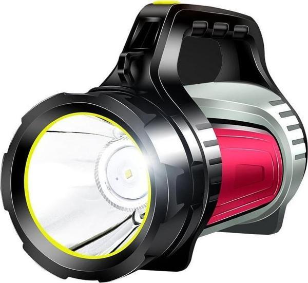 Powermaster Şarjlı Ledli Uzun Menzilli Kamp Tipi Işıldak Fener JS-881A - Image 1