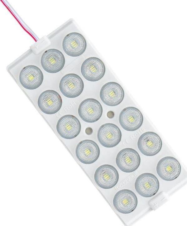 Powermaster 12 Volt 6 Watt Soğuk Beyaz 18 Ledli 2'li Paket Yanıp Sönen Modül Led - Image 1