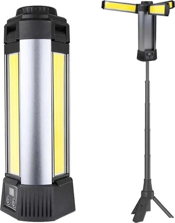 PowerMaster PM-24566 35 Watt USB - Type-C Girişli P50 Ve Cob Ledli 3 Kanatlı Kollu Çalışma Lambası - Image 1