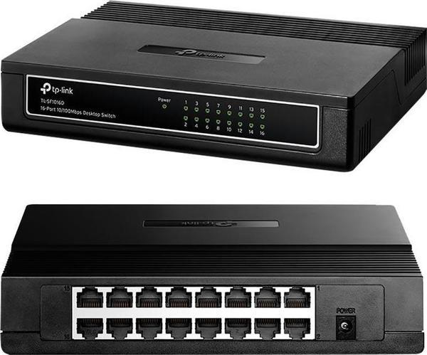 TP-Link TL-SF1016D 16 Port 10-100 Mbps Ethernet Switch - Image 1