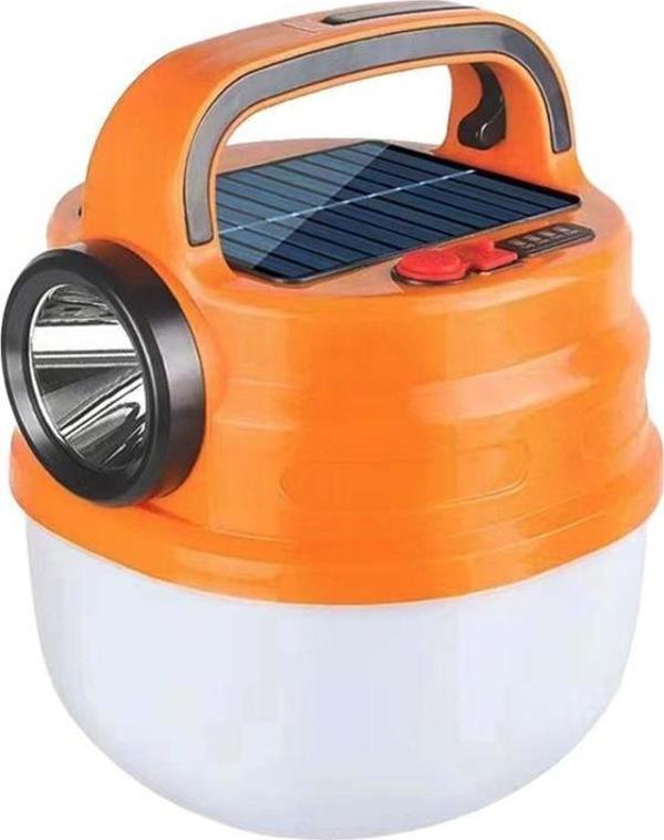 Powermaster HB-V70 Çift Işıklı  6 Modlu (El Feneri+5  Kademe) 50 Watt Şarj Edilebilir Kamp Feneri - Image 1