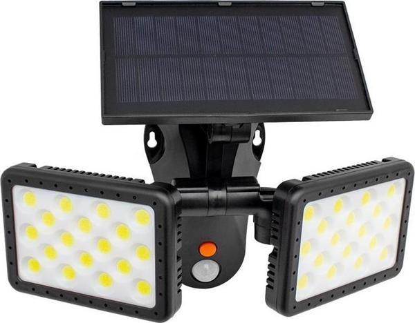 Powermaster Sensörlü 36 Cob Ledli Solar Aydınlatmalı Duvar Lambası W770B - Image 1