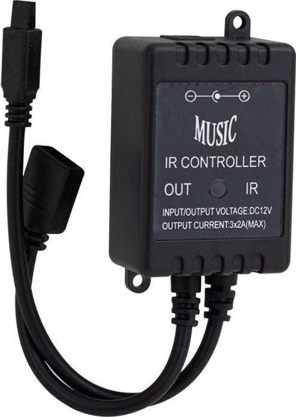 Powermaster IR Kontrol Kumandalı Renk Değiştiren Müziğe Sese Duyarlı Rgb Led Kontrol Cihazı - Image 1