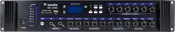 Westa WM-2700U 700W USB/BT/SD 6 Bölgeli Hat Trafolu Mikser Amfi - Amfi - Image 1