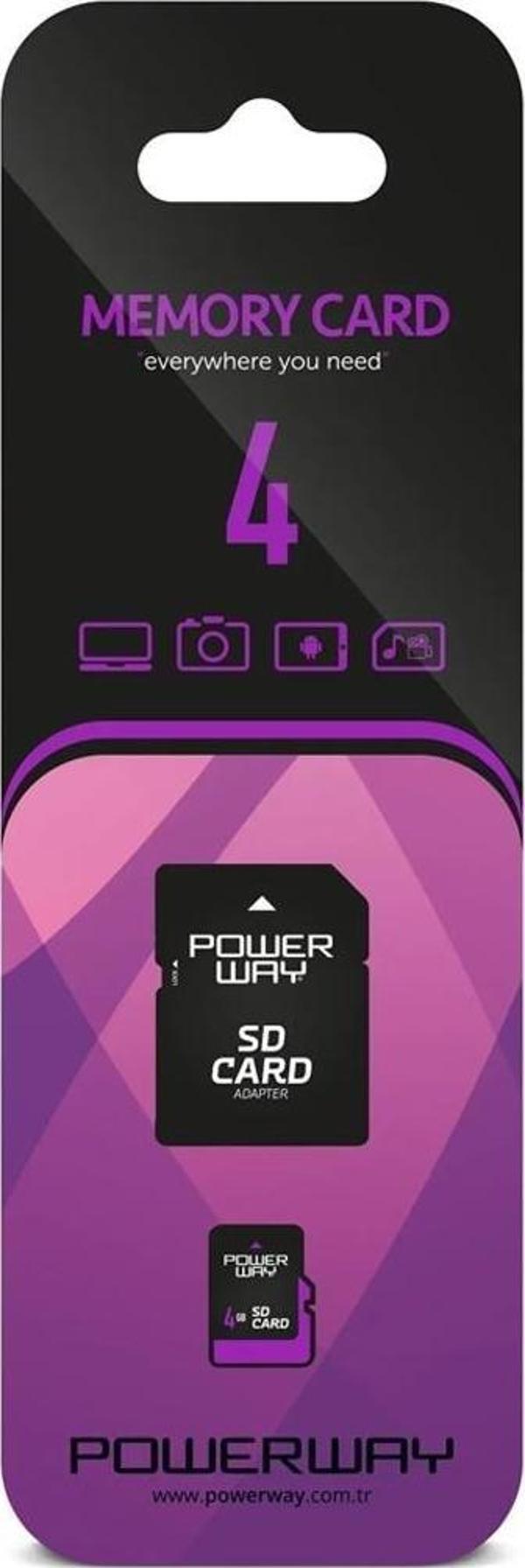 Powerway PWR-4 Micro 4GB Micro SD Hafıza Kartı - Image 1