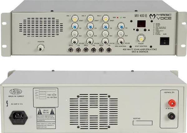 Magicvoice MV-400EF 400 Watt 3 Mikrofon Girişli Trafosuz Amfi - Image 1