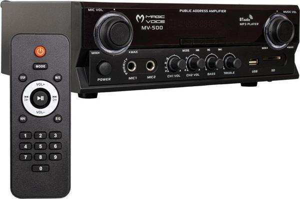 Magicvoice MV-500 100 Watt Usb-SD-Bluetooth 2 Bölgeli Hat Trafolu Amfi - Image 1