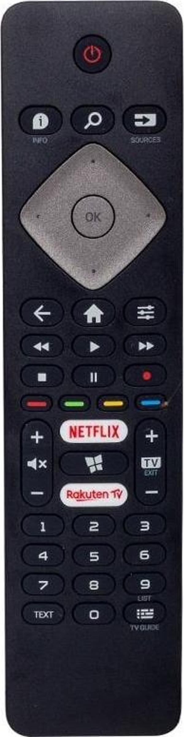 Philips Netflix-Rakuten Tv Tuşlu Led Tv Kumandası BRC0884301-01 - Image 1