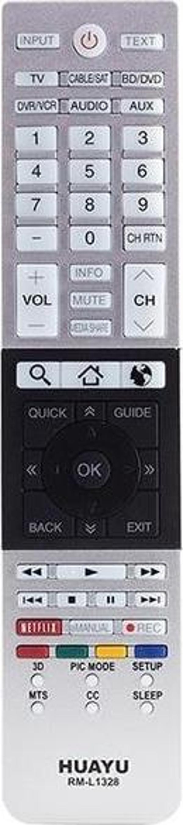 Toshiba RM-L1328 Netflix Tuşlu Lcd Tv Kumandası - Image 1