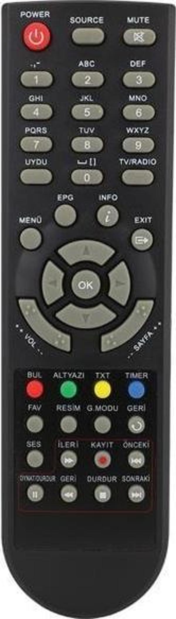 Hiremco Zapper HD Mini HD Uydu Alıcı Kumandası 33851 - Image 1