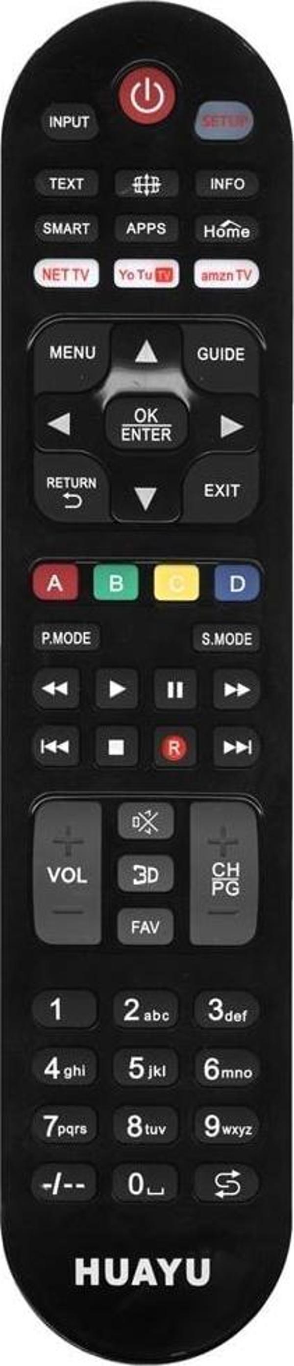 Huayu URC1517 Netflix-Youtube-Amazon Tuşlu Lcd Led Tv Universal Kumanda - Image 1
