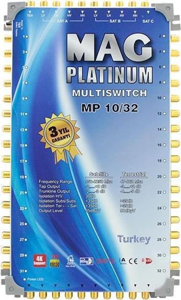 Mag Platinum 10-32 Kaskatlı Uydu Santrali - Image 1