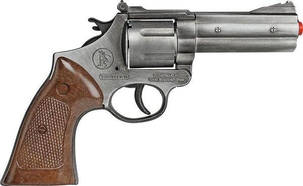 12 Lİ KAPSÜL TABANCASI VIP KALİTE REVOLVER GUN METAL KAPSÜL TABANCASI OYUNCAK TABANCA KILIFLI MODEL - Image 1