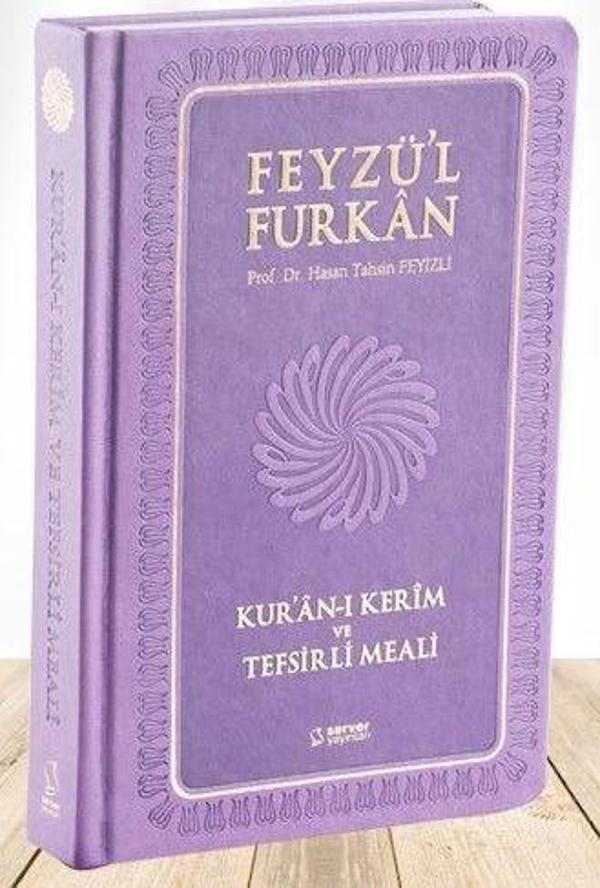 Feyzü'l Furkan Kur'an-ı Kerim ve Tefsirli Meali (Sempatik Cep Boy - Ciltli) Lila - Server İletişim - Image 1