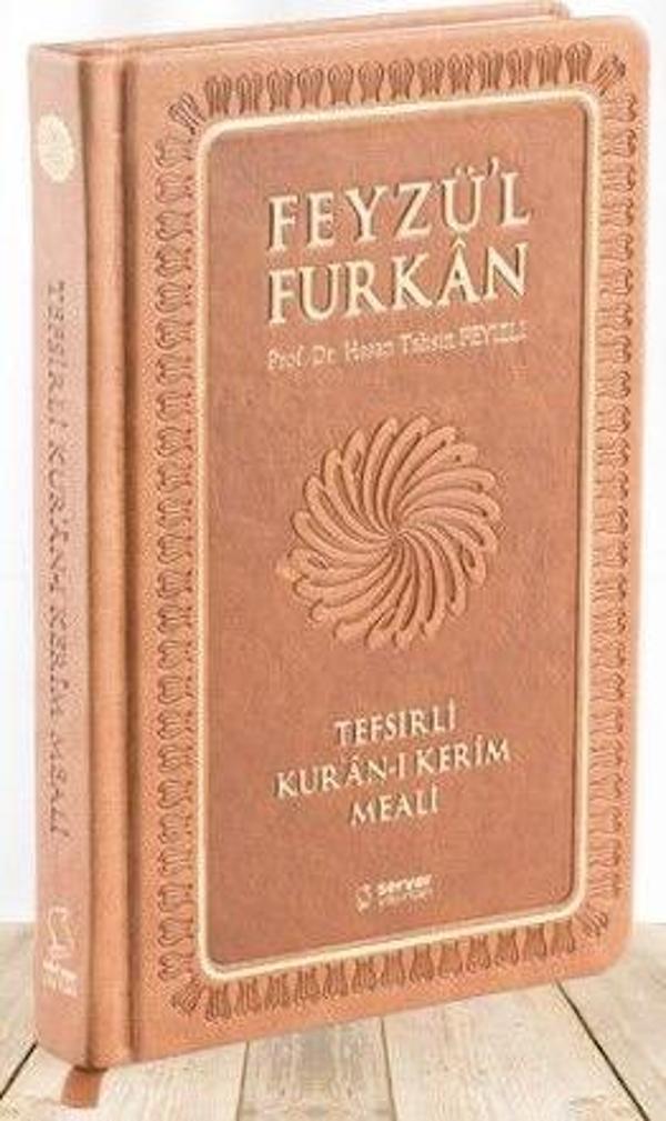Feyzü'l Furkan Tefsirli Kur'an-ı Kerim Meali (Sempatik Cep Boy - Tefsirli Meal - Ciltli) - Taba - Server İletişim - Image 1