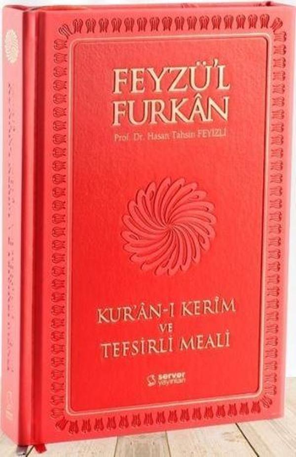 Feyzü'l Furkan Kur'an-ı Kerîm ve Tefsirli Meali - Orta Boy - Mıklepli Ciltli - Server İletişim - Image 1