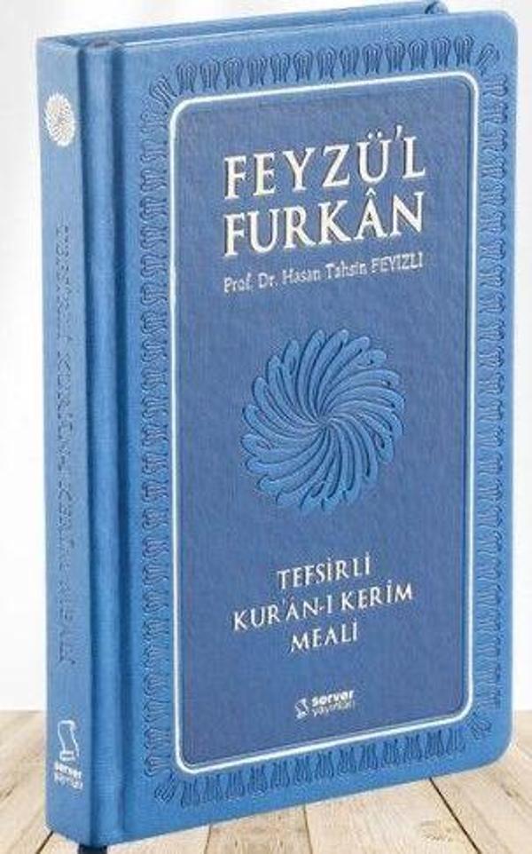 Feyzü'l Furkan Tefsirli Kur'an-ı Kerim Meali (Orta Boy - Tefsirli Meal - Ciltli) - LACİVERT - Server İletişim - Image 1