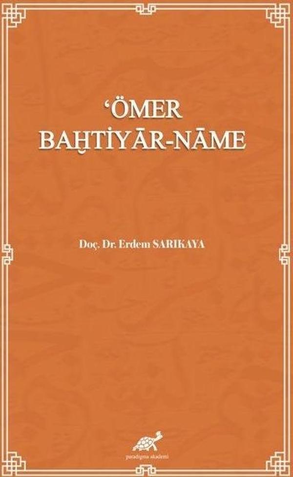 Ömer Bahtiyar - Name - Paradigma Yayınları - Image 1