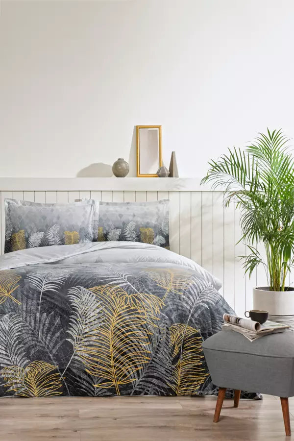 Özdilek Golden Palm Çift Kişilik Nevresim Takımı - Gri - Image 1