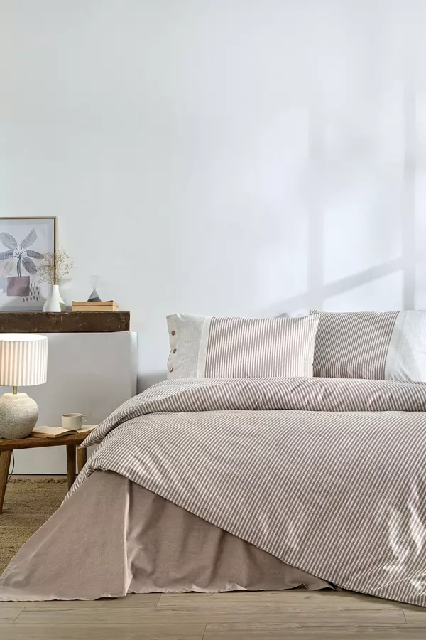 Özdilek Natural Line Çift Kişilik Nevresim Takımı - Bej - Image 1