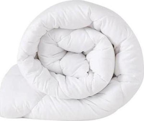 Taç Çift Kişilik Microfiber Yorgan - Beyaz - Image 1