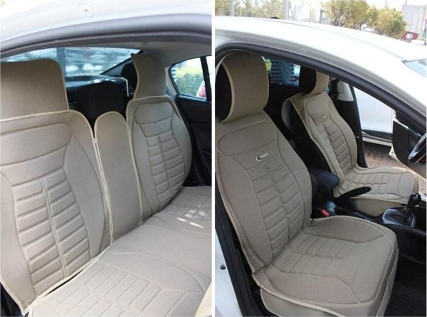 
Renault Megane 3 Lüx Oto Koltuk Minderi Ön Arka 5'li Set FIVESTAR Serisi BEJ - Image 1