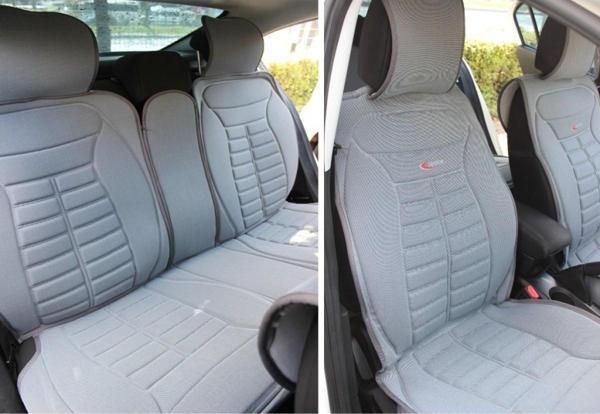 
Toyota Corolla Yeni Lüx Oto Koltuk Minderi Ön Arka 5'li Set FIVESTAR Serisi GRİ - Image 1