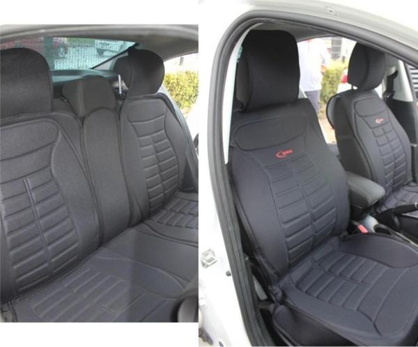 
Hyundai Elantra Lüx Oto Koltuk Minderi Ön Arka 5'li Set FIVESTAR Serisi SİYAH - Image 1