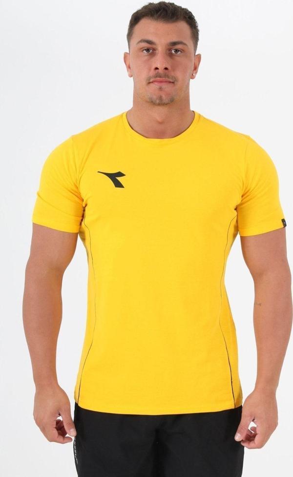 Diadora Satürn Antrenman T-Shirt Sarı - Image 1
