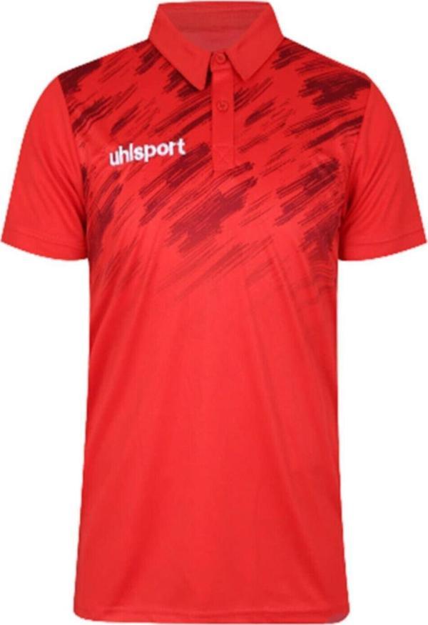Uhlsport Polo Tshırt Brush Kırmızı 2021007 - Image 1