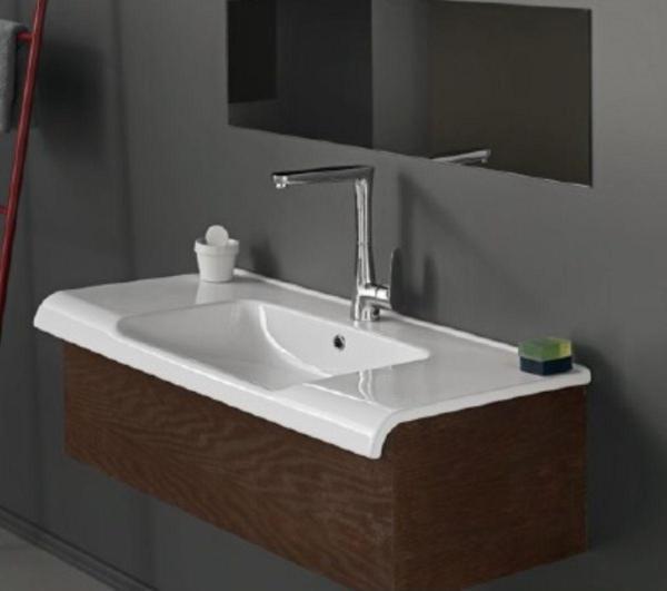 Turkuaz Anova Etajerli Lavabo 100X50 Cm(Dolap Hariç) Beyaz - Image 1