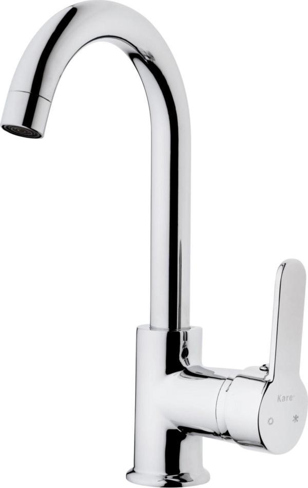 Kare Banyo Delta Mix Kısa Kuğu Lavabo Bataryası (Kare)  - Image 1