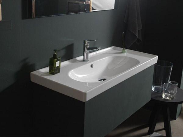 Turkuaz Arya Etajerli Lavabo 120X45 Cm(Dolap Hariç) Beyaz - Image 1
