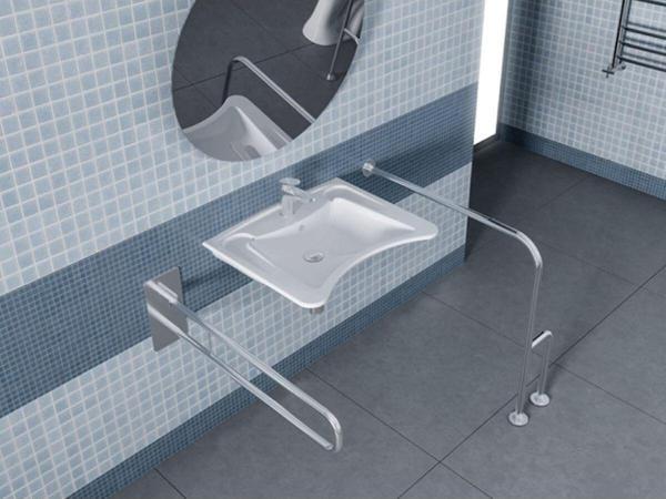 Turkuaz Bedensel Engelli Lavabo 60X49,5 Beyaz - Image 1