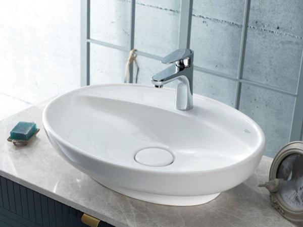 Turkuaz Lal C Tezgahüstü Lavabo 60X45,5 Cm Beyaz - Image 1