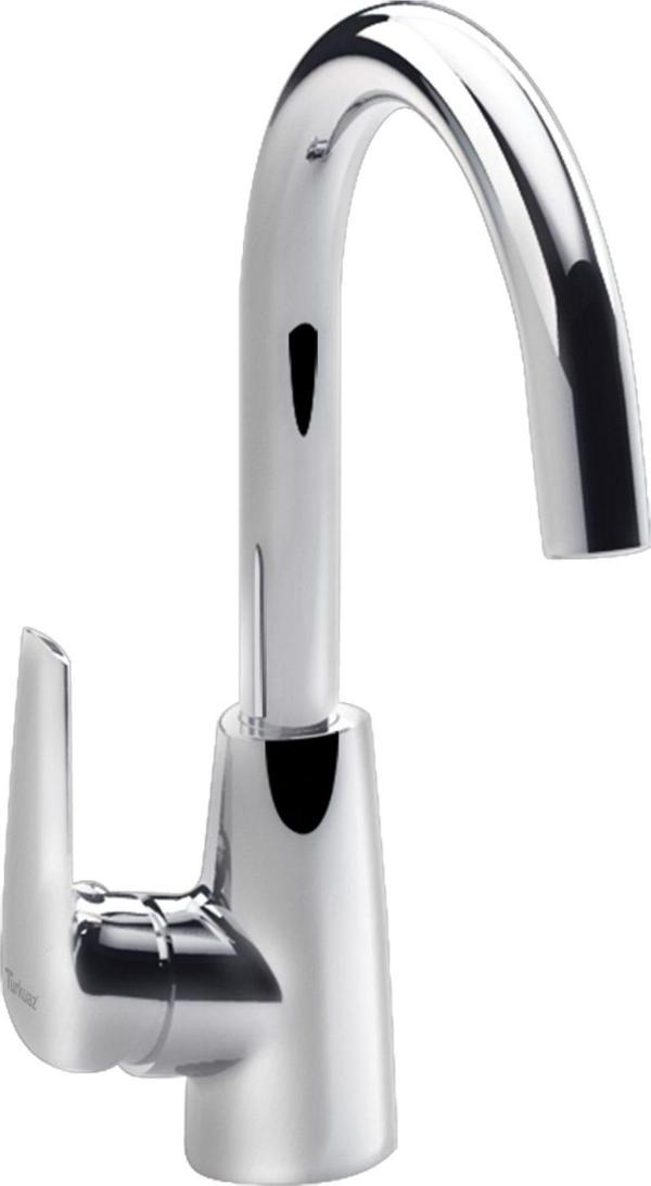 Turkuaz Nil Ergonomik Lavabo Bataryası Metalik Gri - Image 1