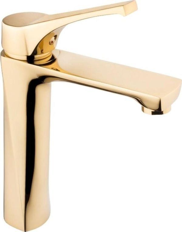 Kare Batarya Platin Mix Gold Lavabo Bataryası  - Image 1