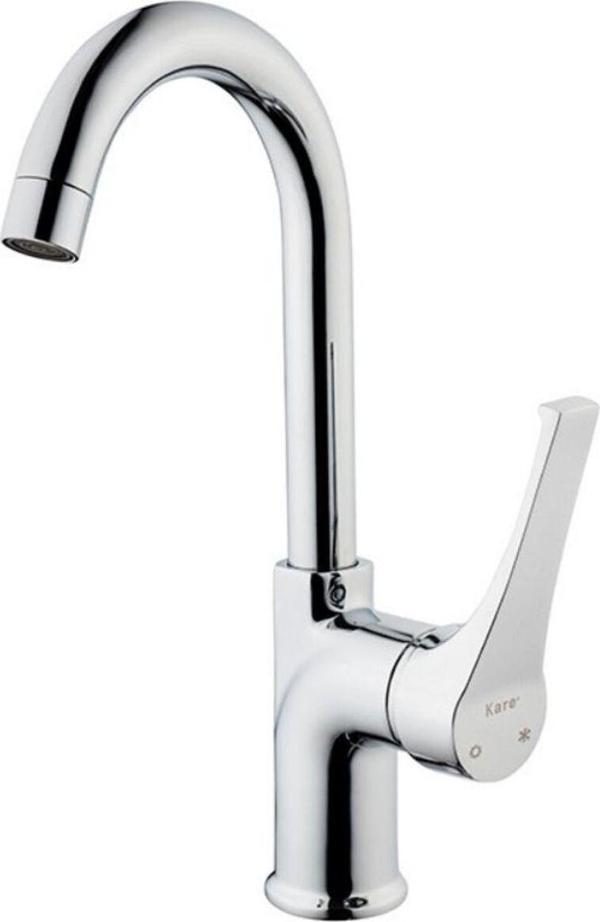 Kare Batarya Platin Mix Lavabo Bataryası Kısa Borulu  - Image 1