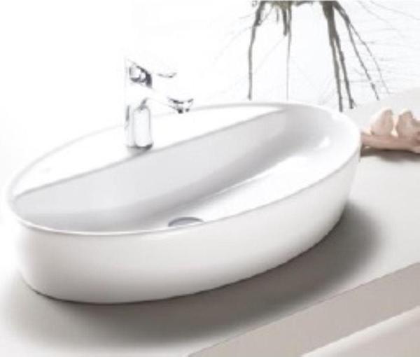 Turkuaz One Tezgahüstü Lavabo 67X42 Cm Beyaz - Image 1