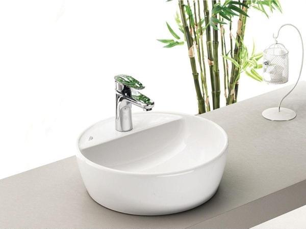 Turkuaz One Tezgahüstü Lavabo Ø42 Cm Beyaz - Image 1