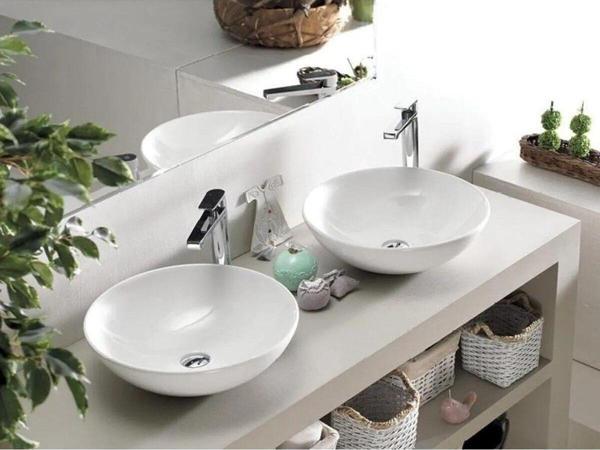 Turkuaz Zero Tezgahüstü Lavabo Ø46 Cm Beyaz - Image 1
