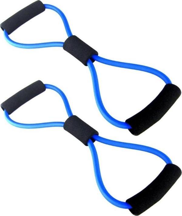 3B Trend (2 Adet) Egzersiz Spor Pilates Direnç Bantı Pilates İpi Jimnastik Lastiği - Image 1
