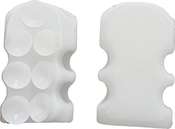 3B Trend 2 Adet 7 Vantuzlu Güçlü Banyo Duş Başlığı Tutacağı Silikon Aparat - Image 1