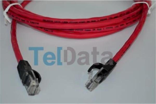 Teldata TLD-030K Cat6 0.30MT Kırmızı Utp Patch Kablo - Image 1