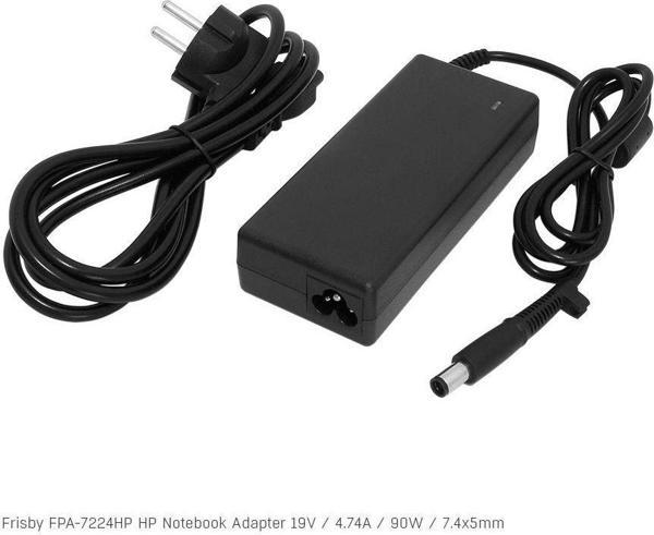 Frisby FPA-7224HP Notebook Adaptör (HP)  19V 4.74A  (Uç Boyutu 7.4 x 5.0mm) - Image 1